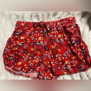 PINK Republic Red Floral Shorts